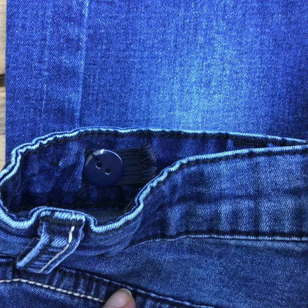 Vigoss The Jagger Skinny Girls Embroidered Distressed Jeans Sz 10